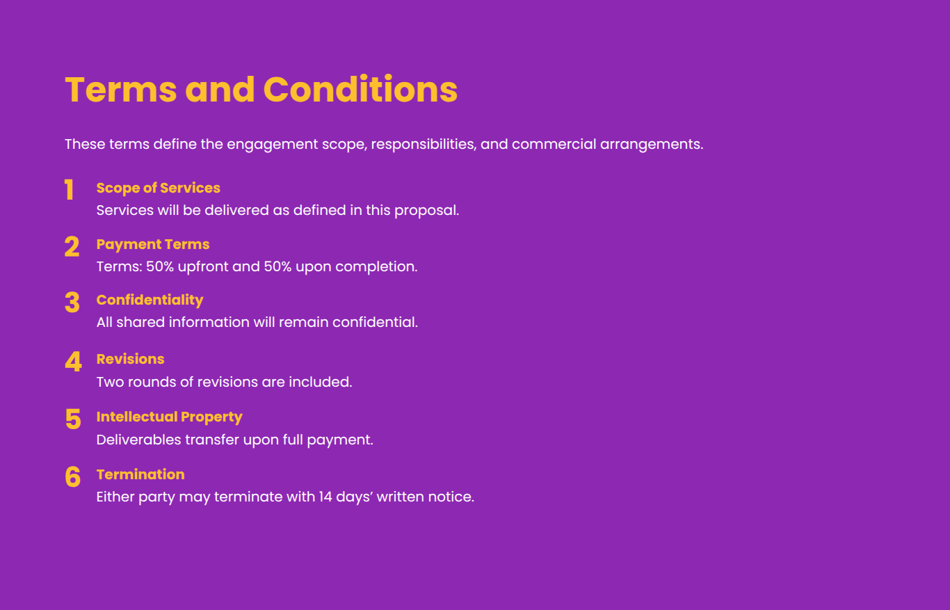 Consulting Proposal Template