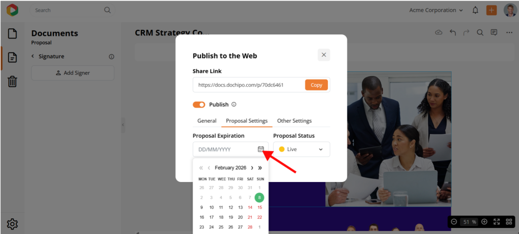 consulting proposal expiration
