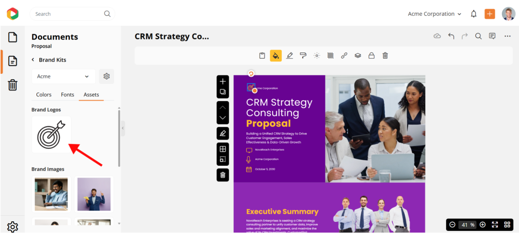 consulting proposal branding