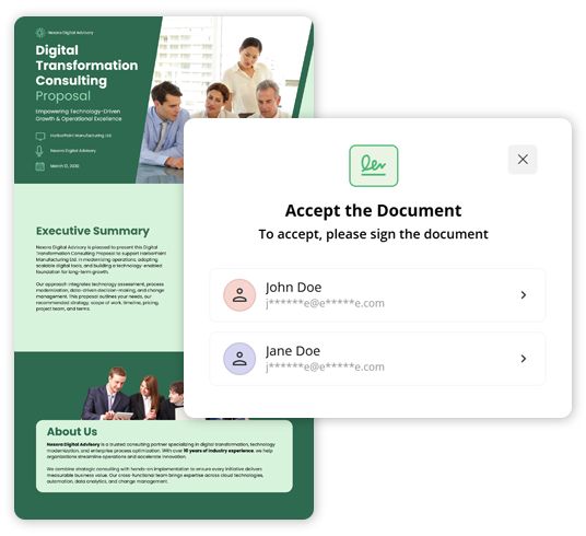 Digital Proposal Sign-Offs