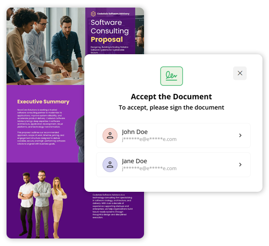 Digital Proposal Sign-Offs