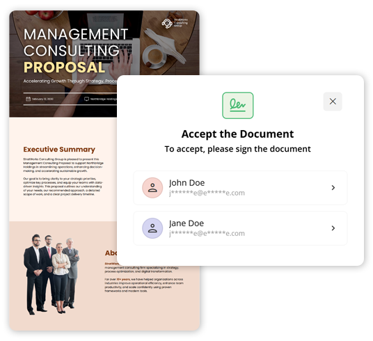 Digital Proposal Sign-Offs