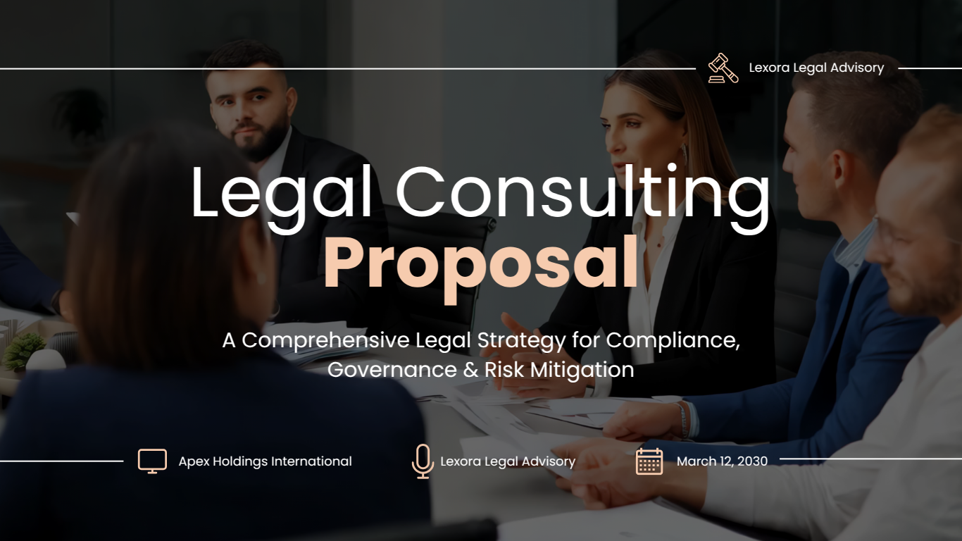 Consulting proposal template