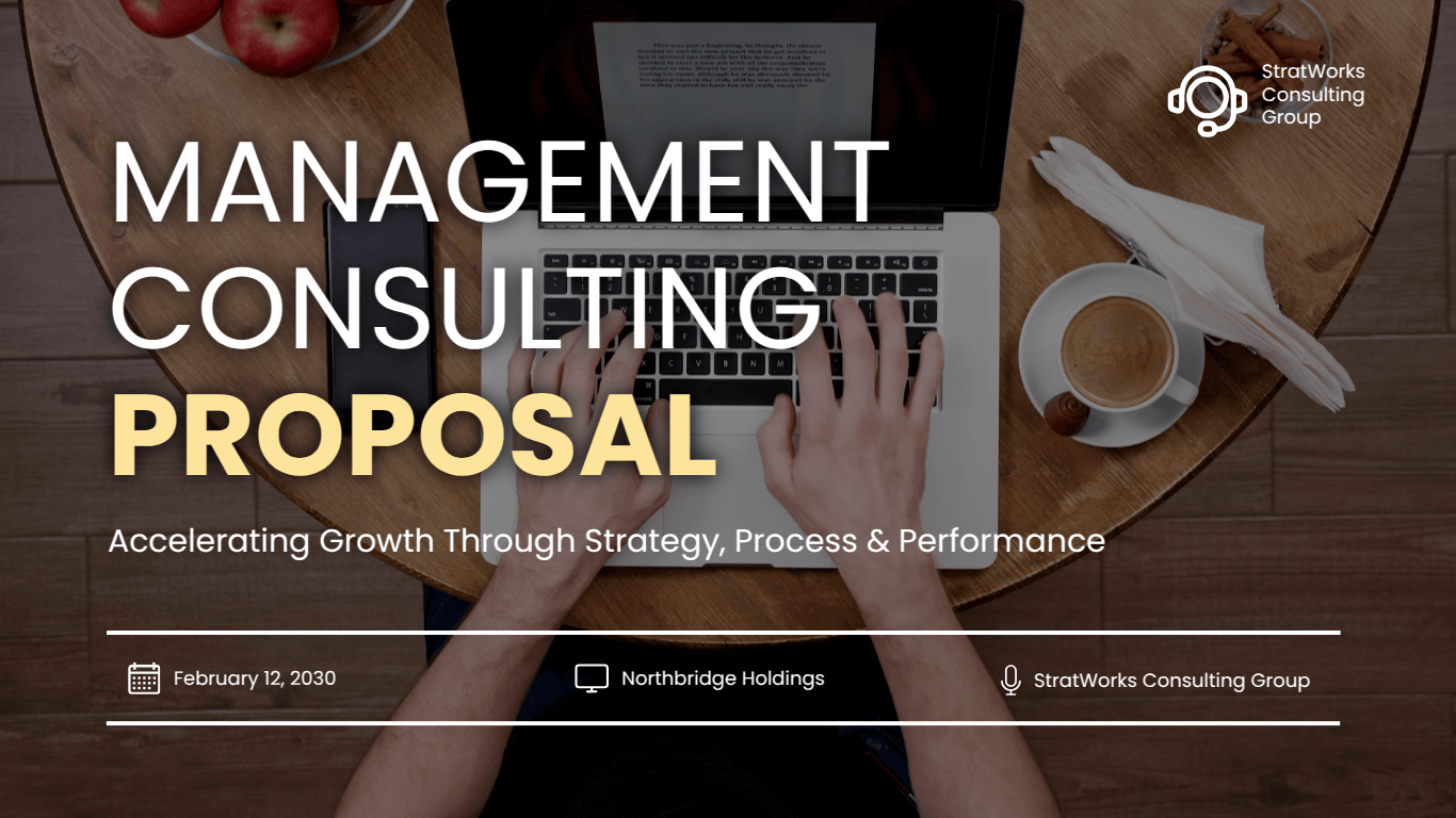 Consulting proposal template