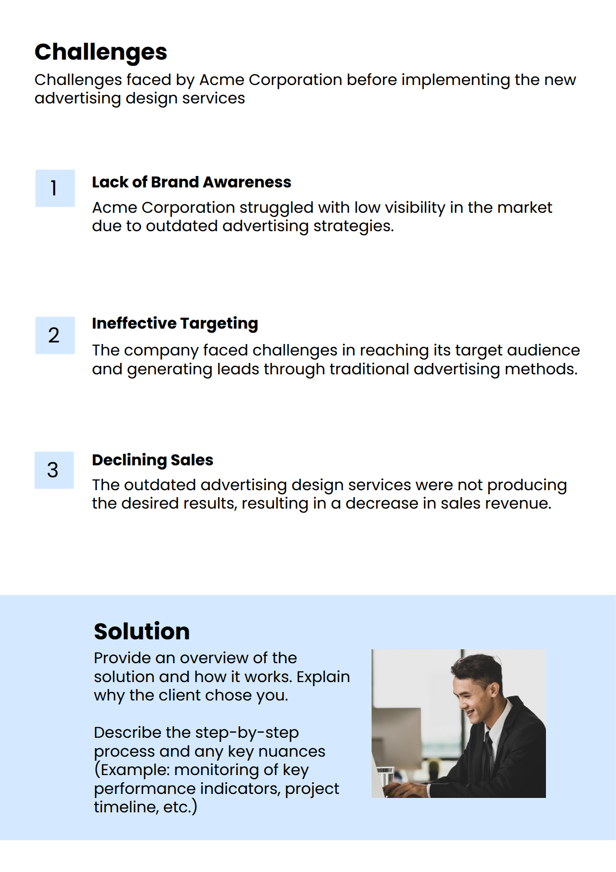 Ad Design Case Study Example Key Challenges