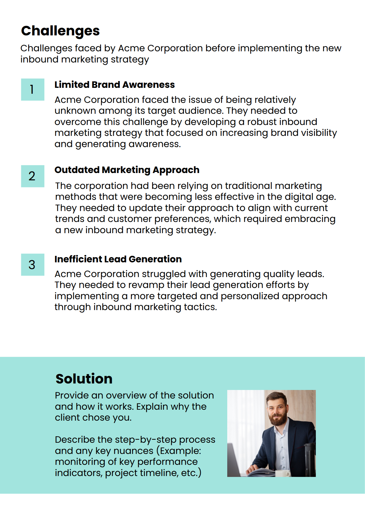 Case Study Example of Inbound Marketing Key Problems