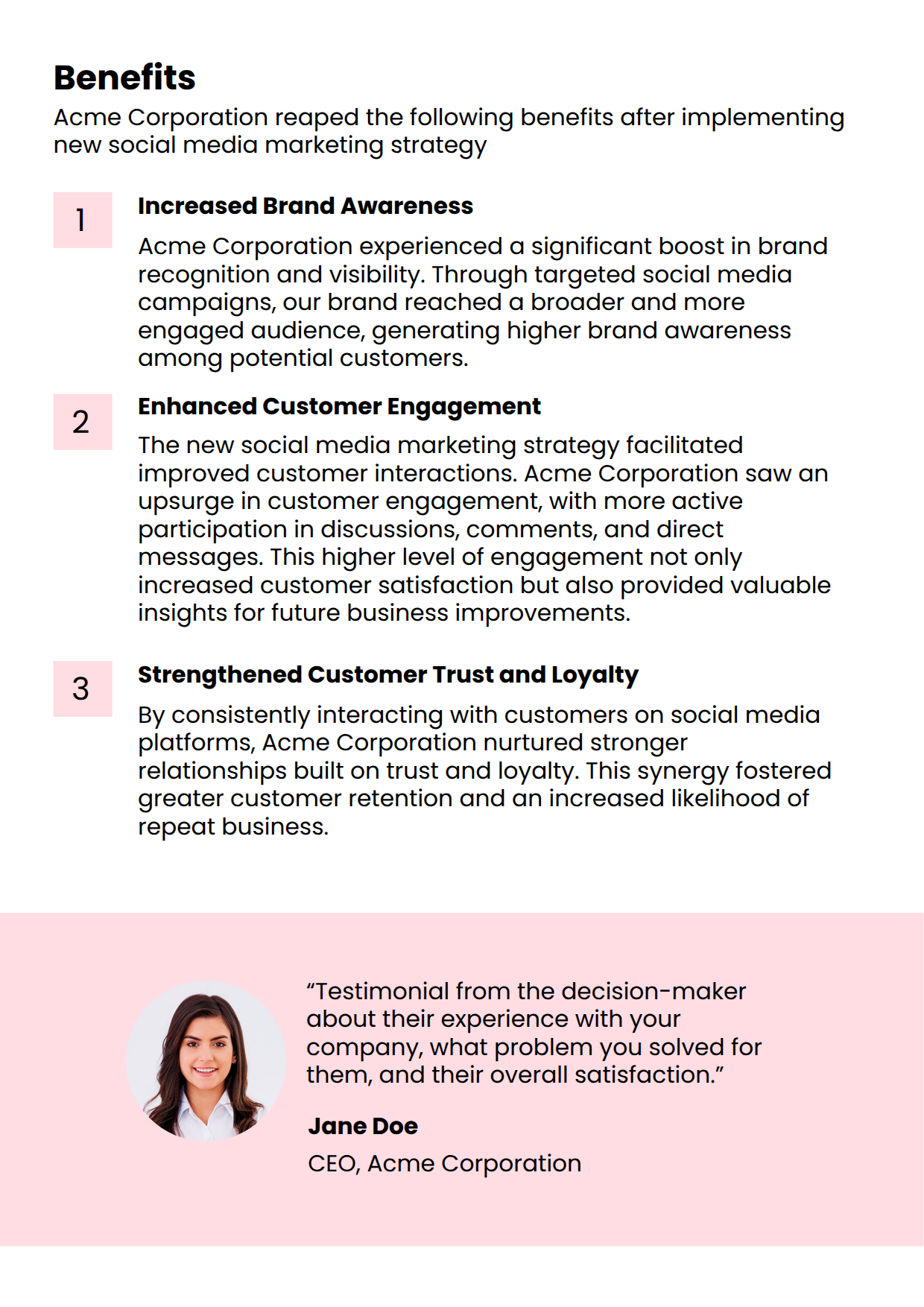 Case Study Social Media Marketing Key Benefits