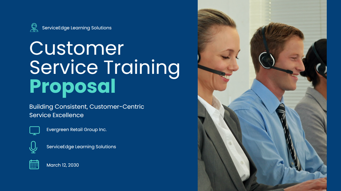 Customer Service Training Proposal Template