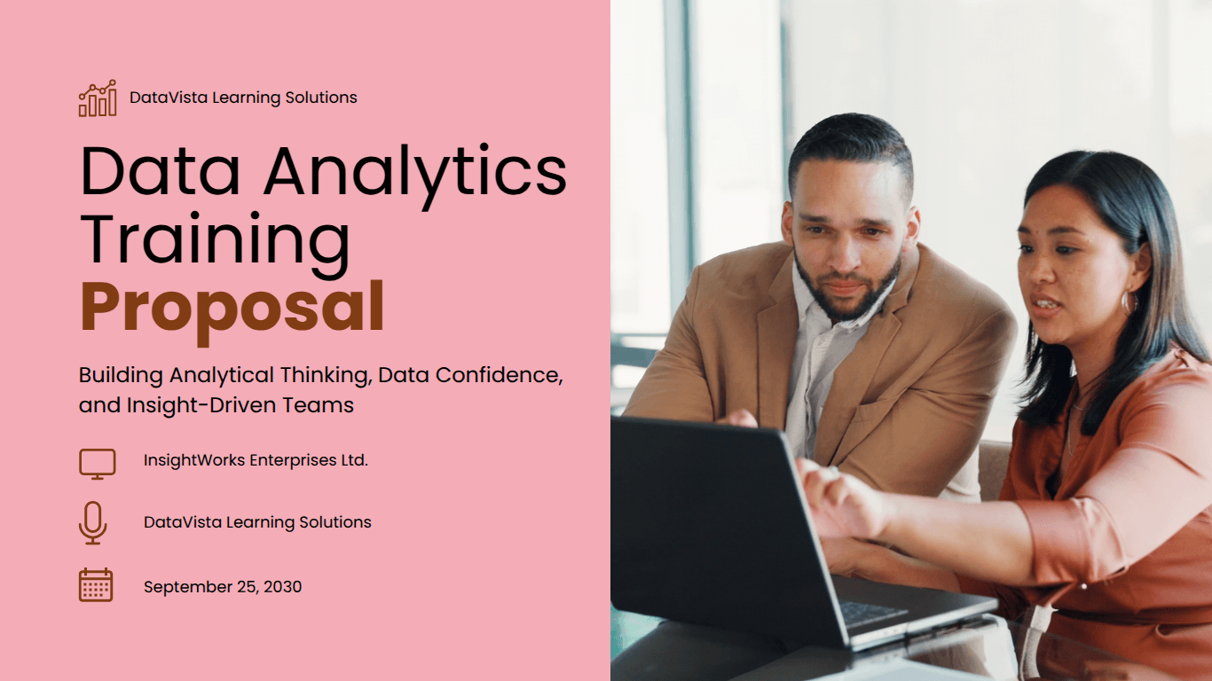 Data analytics training proposal template
