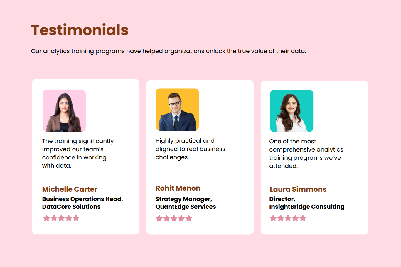 data analytics training proposal data analytics training proposal