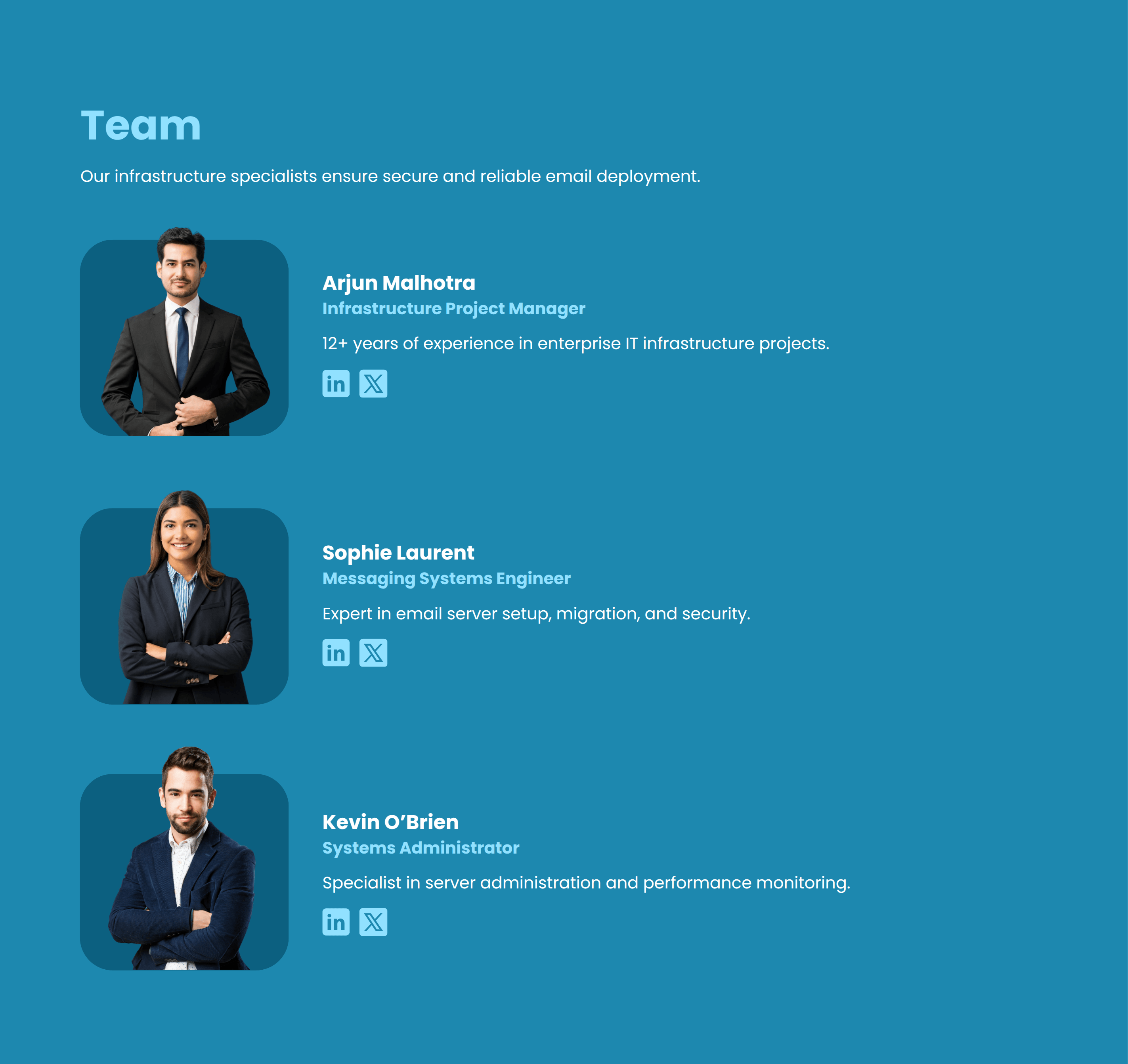 Email Server Setup Proposal Team Resources