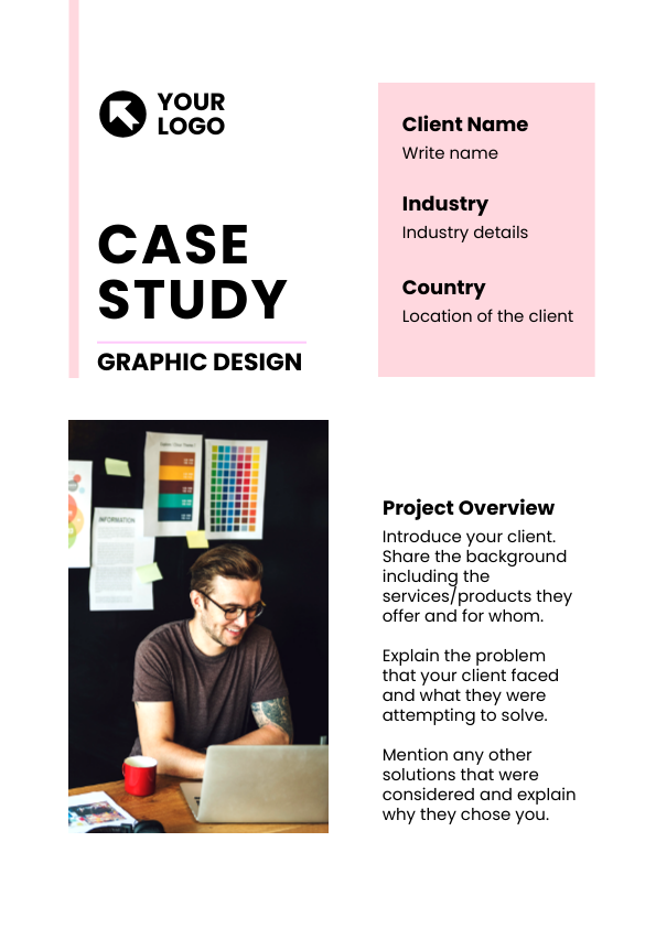 Graphic Design Case Study Template in DocHipo