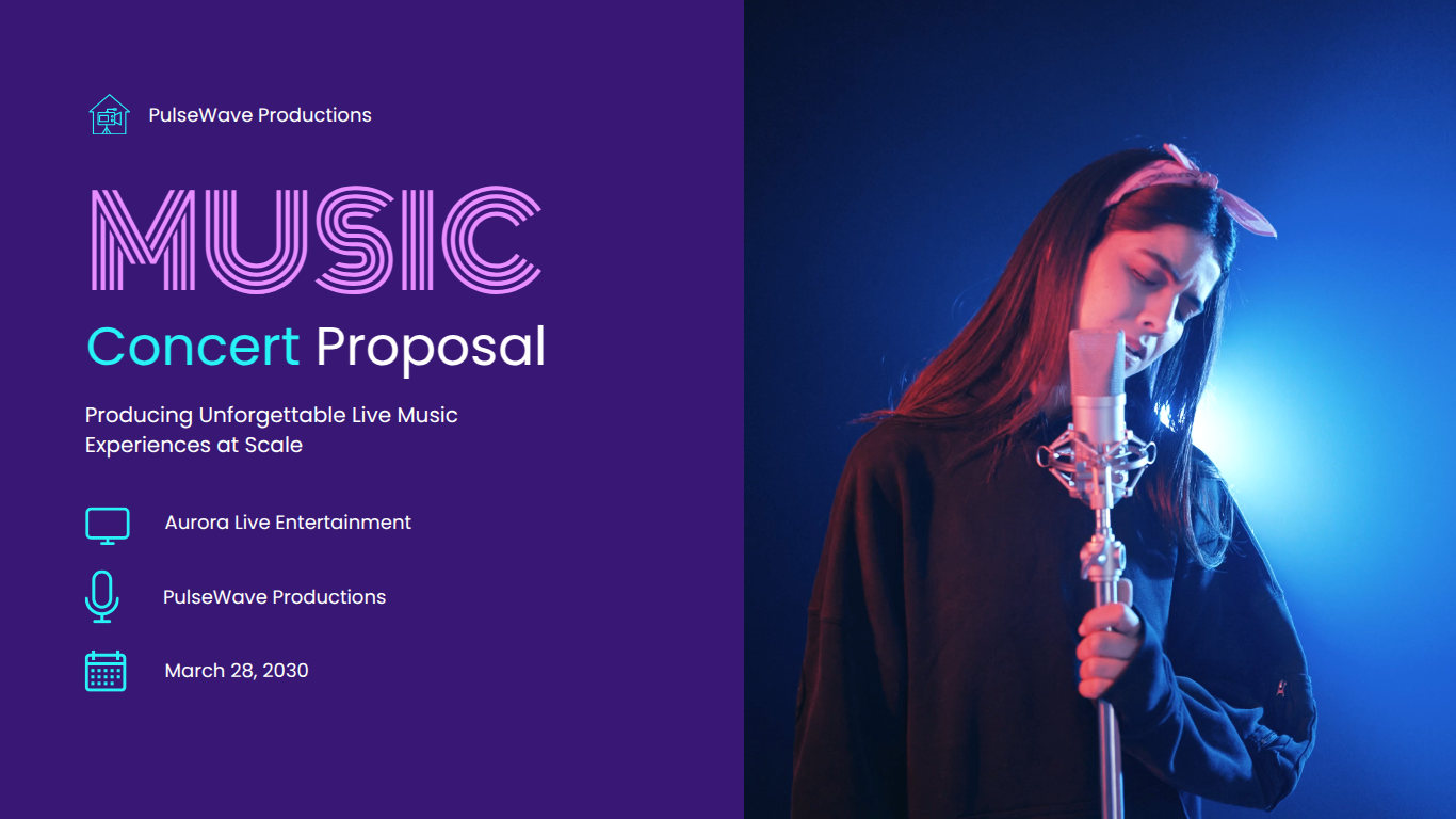 Music concert propsal template in DocHipo