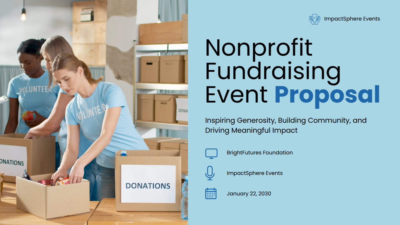Non-Profit Fundraising Event Proposal Template