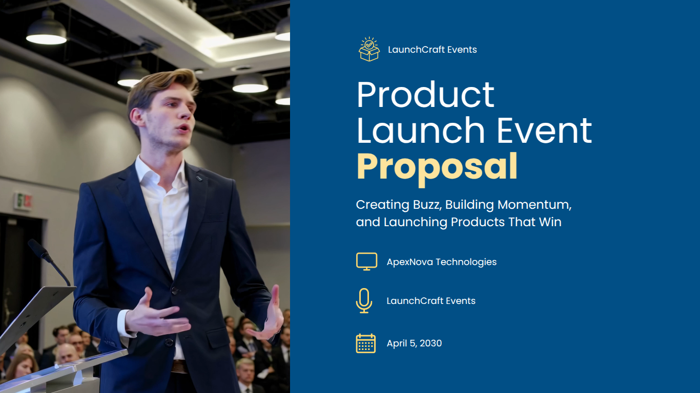Product Launch Event Proposal Template