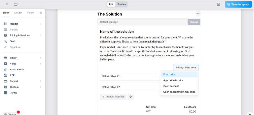 Docspo: Proposal software for consulting services
