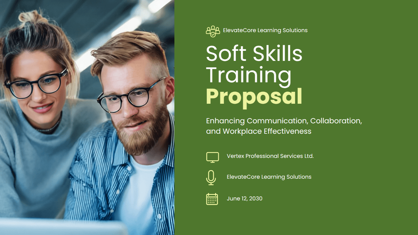 Soft skills training proposal template