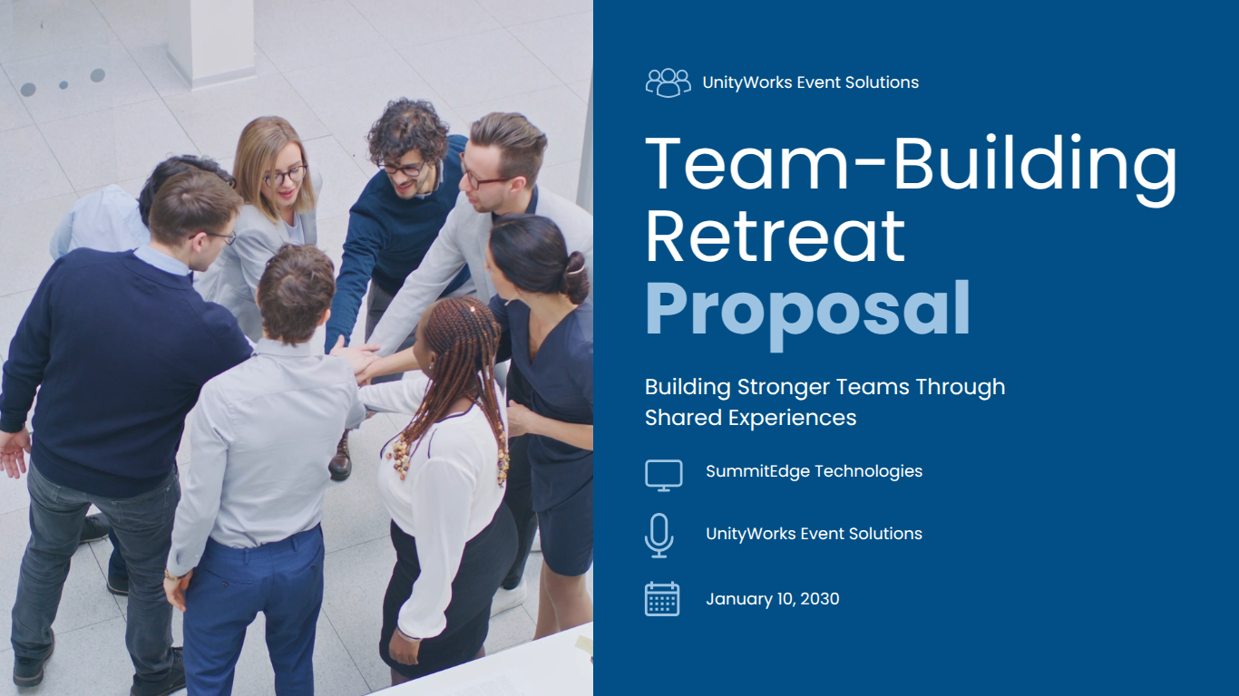 Corporate team retreat proposal template