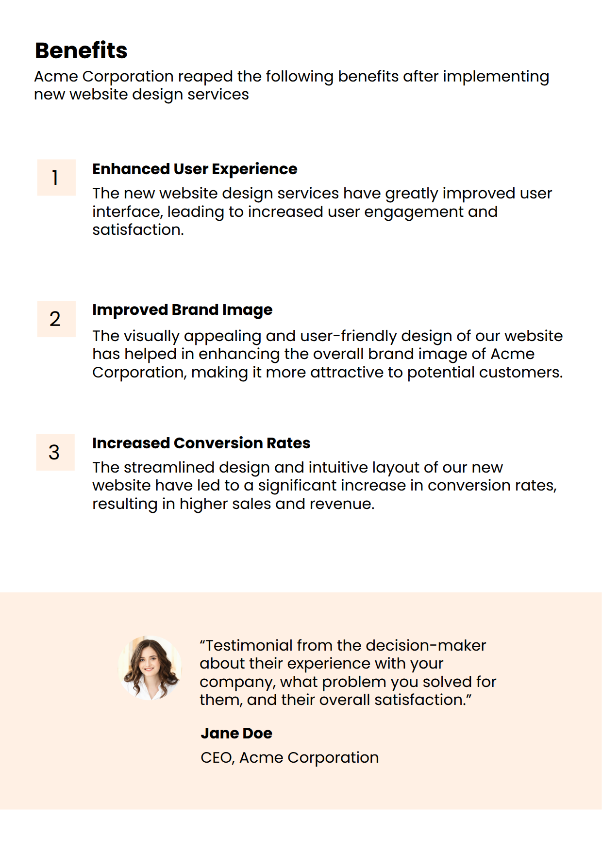 Website Case Study Design Outcomes