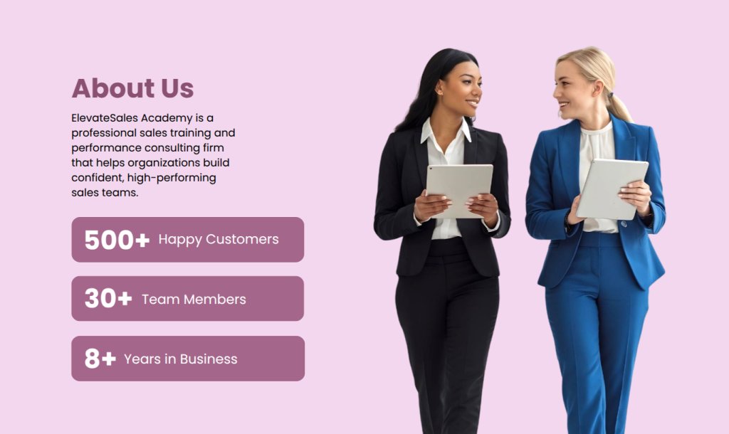 Sale training proposal template Sale training proposal template