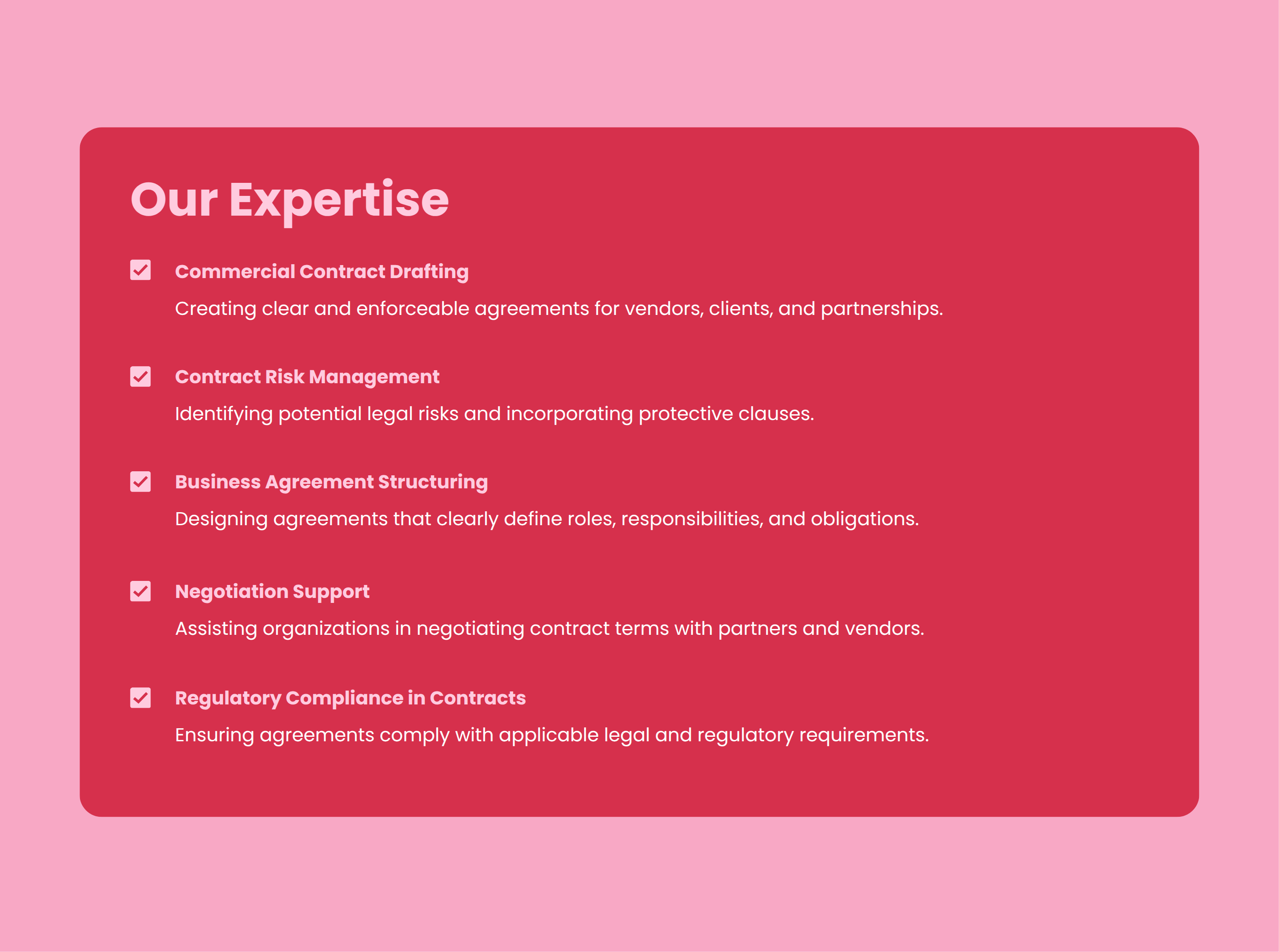 Contract Drafting Proposal Template with a Modern Layout for Presenting Company Expertise