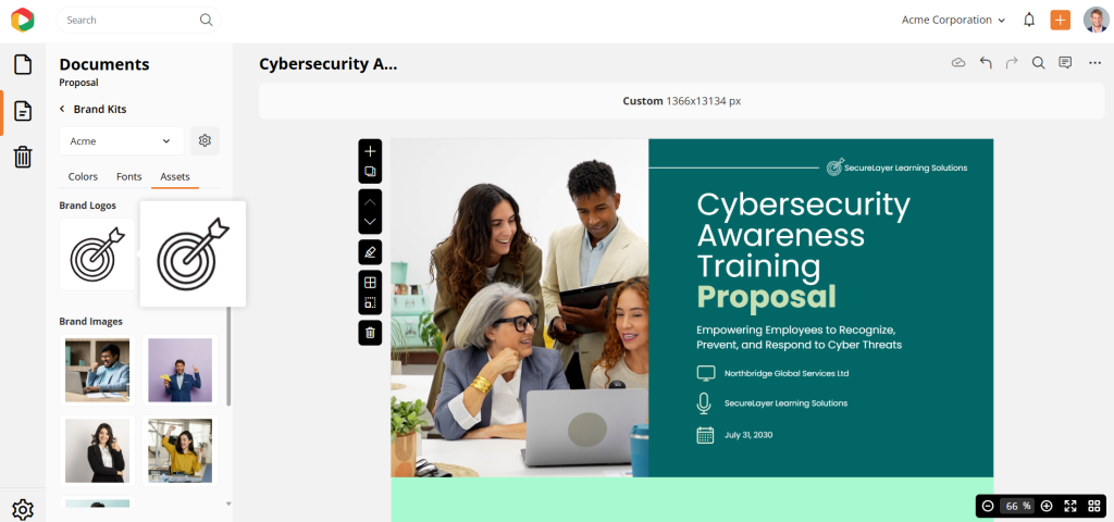Customize proposals with DocHipo brand kits