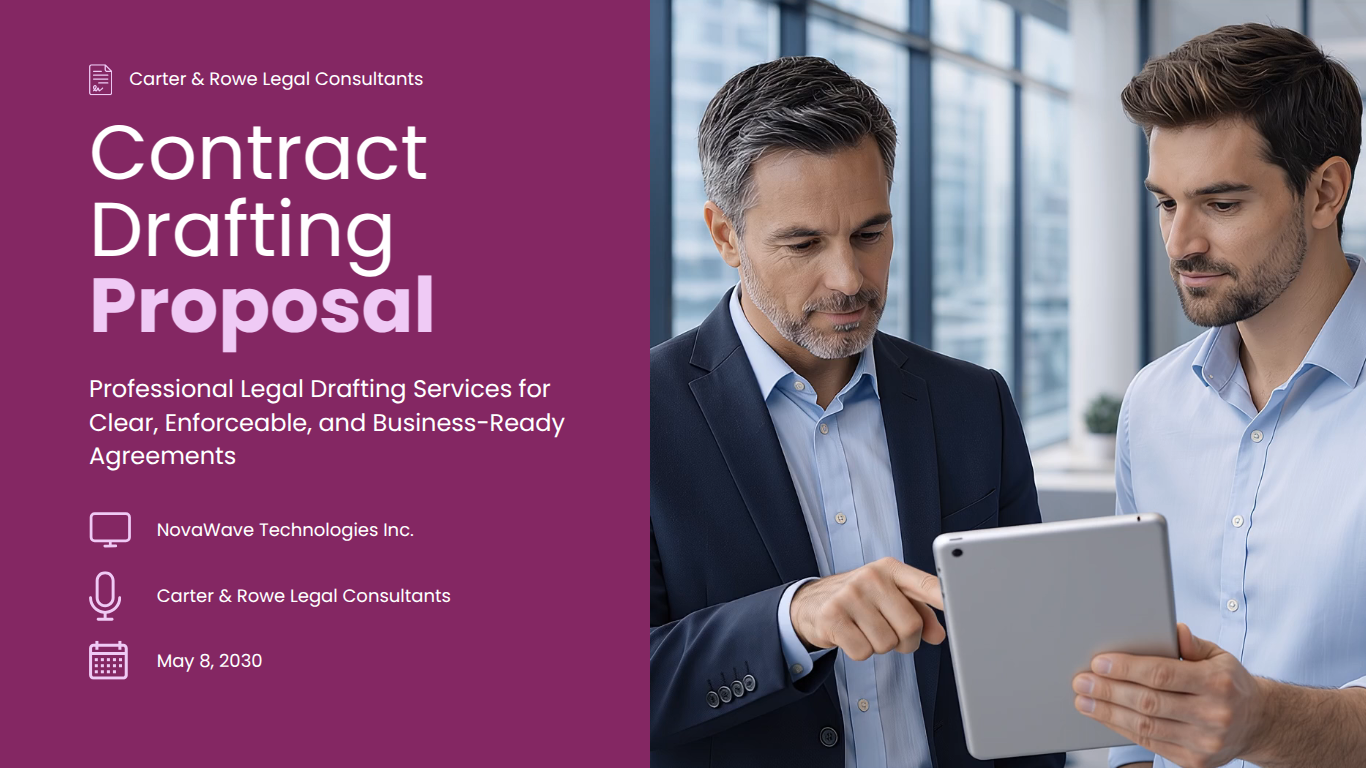 DocHipo legal contract drafting proposal template