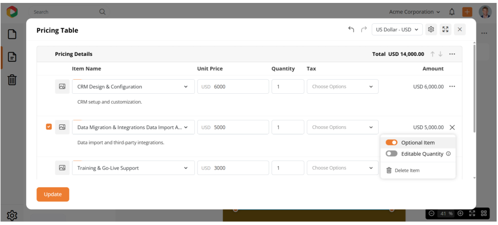 Qwilr vs pandaDoc vs DocHipo: dochipo pricing table