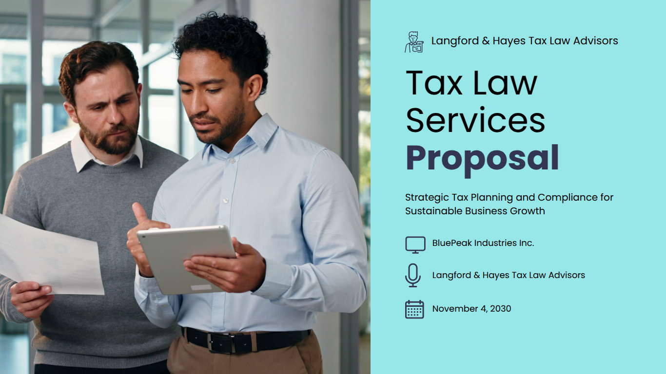DocHipo tax law service proposal template
