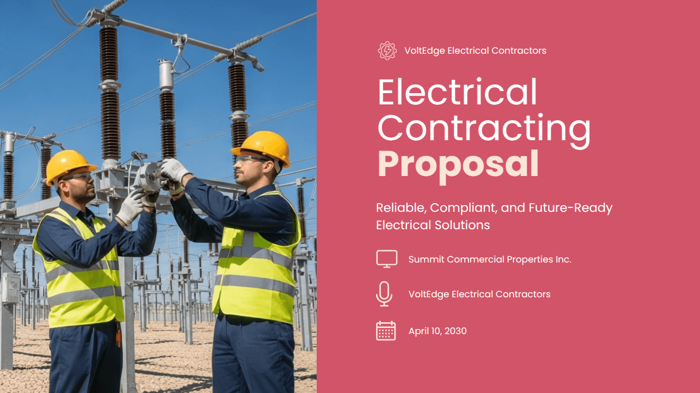 Construction proposal template