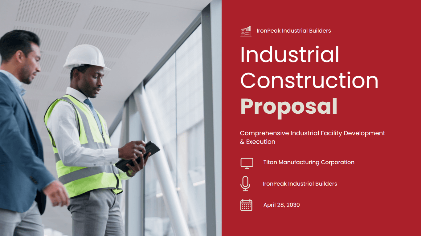 Construction proposal template