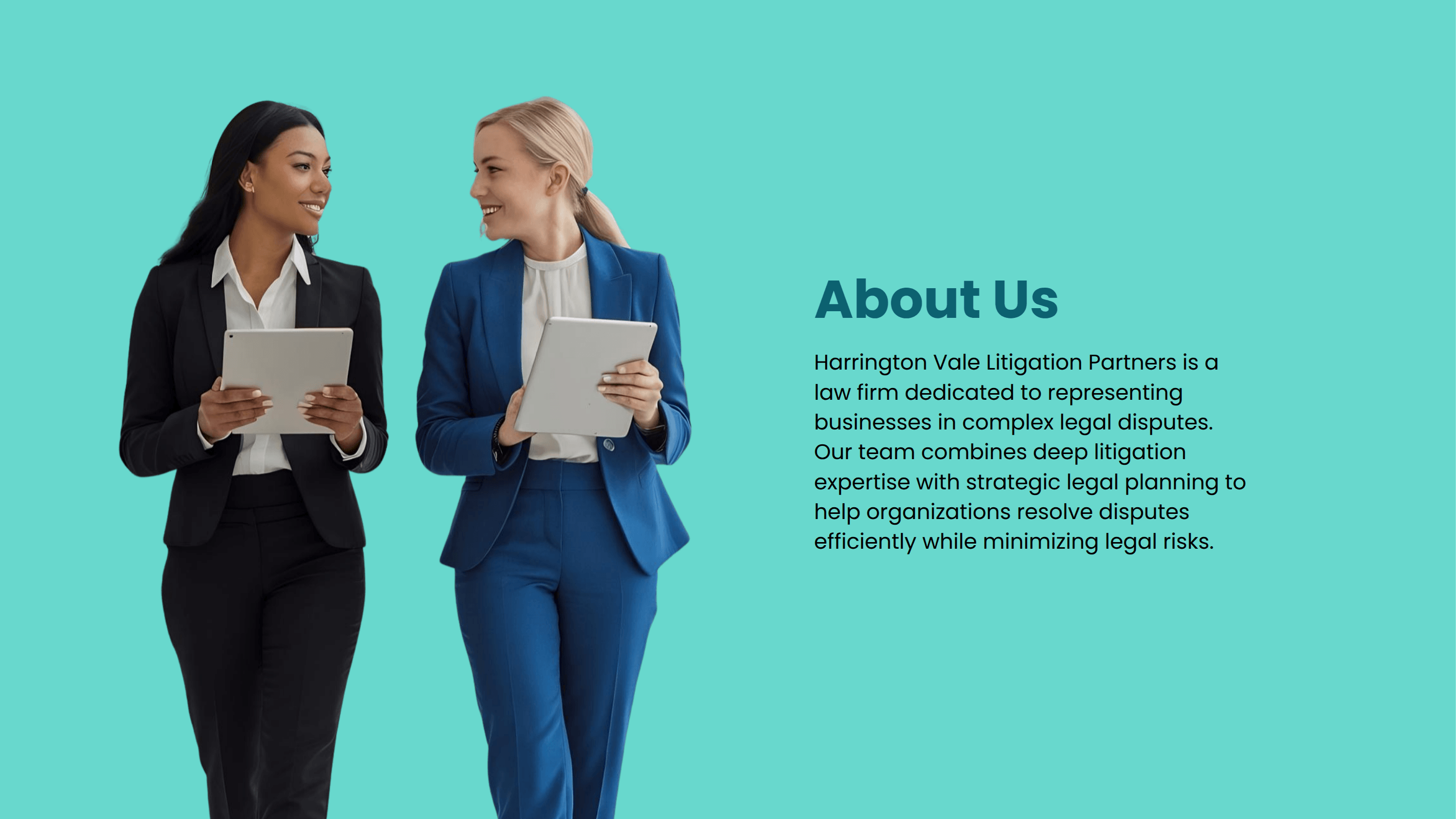 Litigation Services Proposal Template with a Relevant About the Company Context