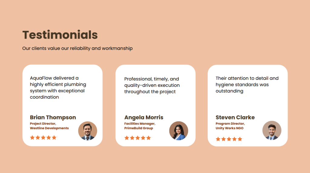 testimonial for proposal 