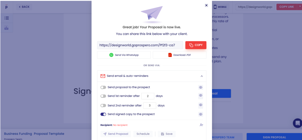 proposal software for small businesses: Prospero proposal software for small businesses: Prospero