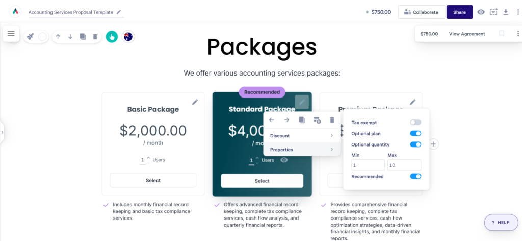 Qwilr vs pandaDoc vs DocHipo: Qwilr pricing