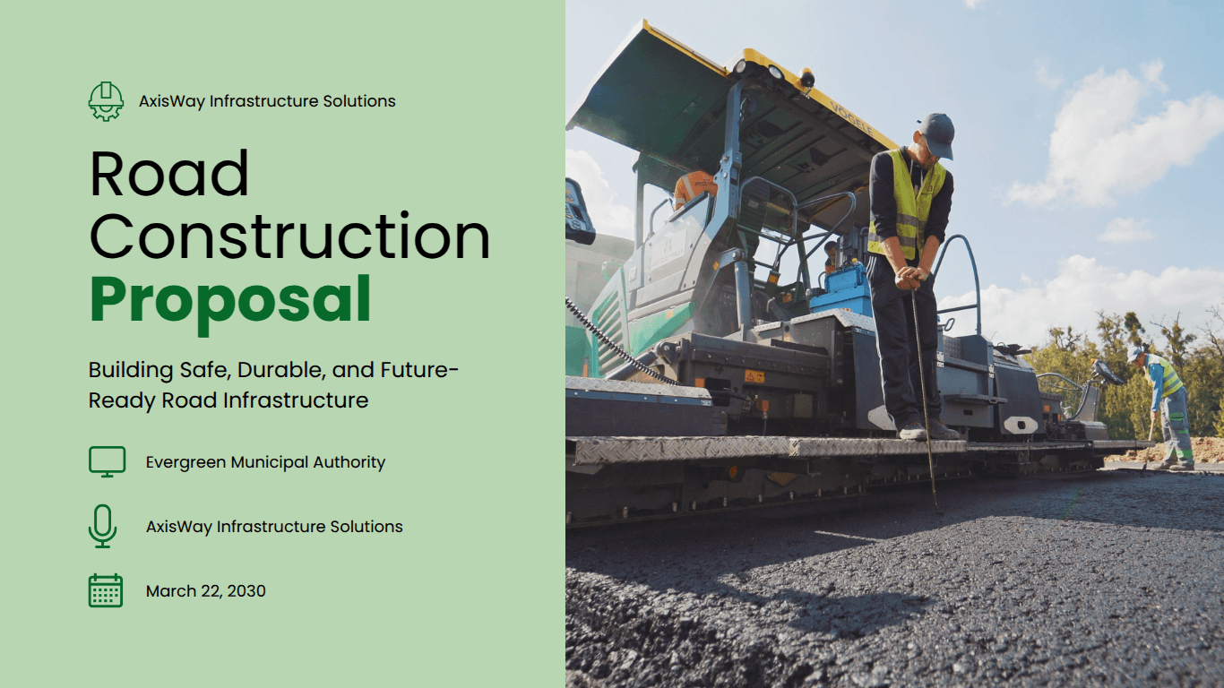 Construction proposal template