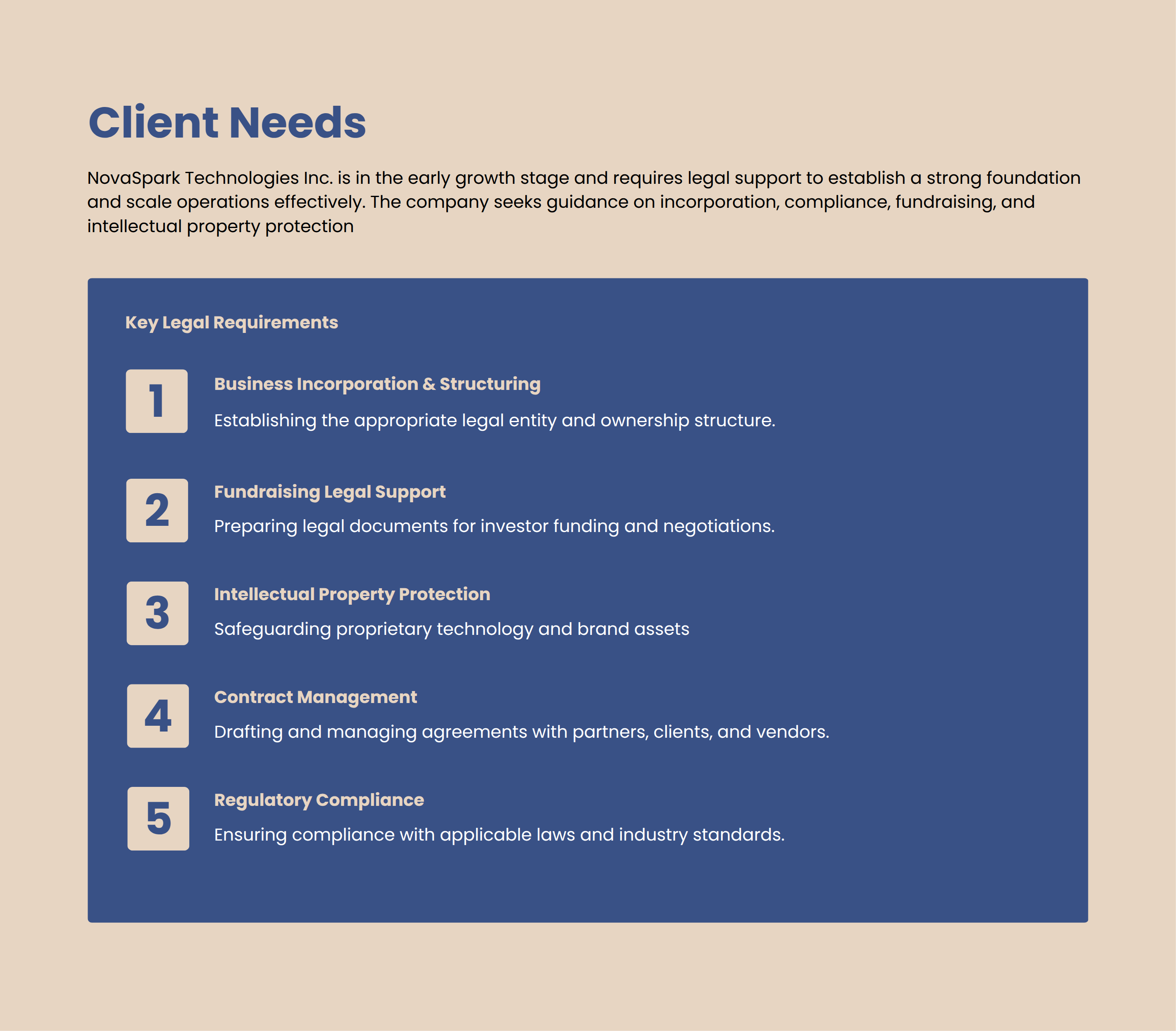 Startup Legal Services Proposal Template with Specific Problems and Goals Slide